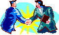 graphic of two people