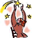graphic of a person catching a star