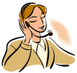 graphic: woman on the phone