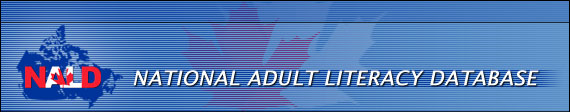 graphic banner: National Adult Literacy Database