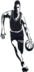 Man with a basketball