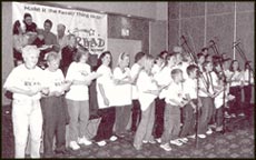 The Read and Succeed Choir, joined by special guests for the launch of the campaign