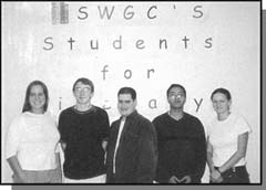 Graphic: a photograph of 5 people (left to right: Tara Noseworthy, Brodie Thomas, Joe Brown, Ashwin Abhyankar, and Angie Payne)