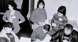 Learners and guests take part in the book launch