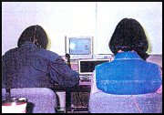 two women working