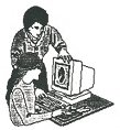 someone getting some computer training
