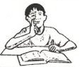 Boy reading book