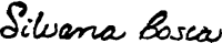 graphic of signature: Silvana Bosca