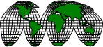 pseudocylindrical map of the globe