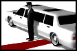 Man standing in front of a limosine