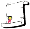 Drawing of a scroll