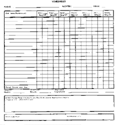 example of a standard time sheet