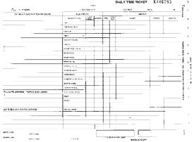 example of a daily time ticket