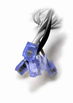 photo of electronic connectors