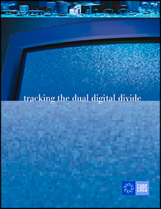 graphic: cover of Tracking the dual digital divide