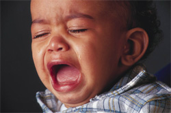 a crying child