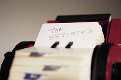 A rolodex
