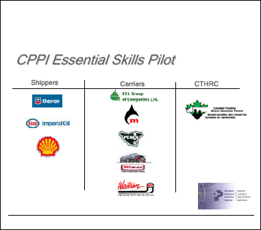 CPPI Essential Skills Pilot