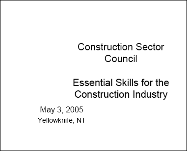 Essential Skills for the Construction Industry