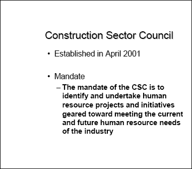 Construction Sector Council