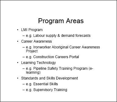 Program Areas