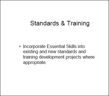 Standards & Training