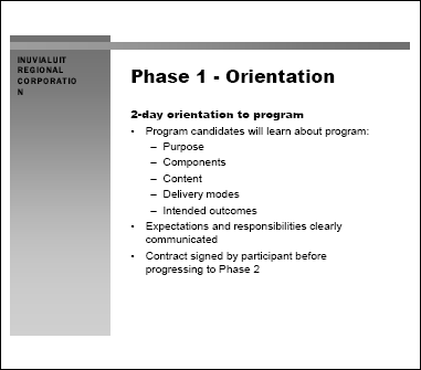 Phase 1 - Orientation