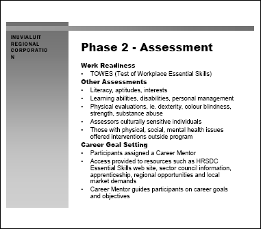 Phase 2 - Assessment