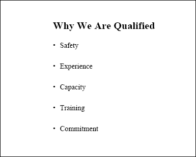 Why We Are Qualified