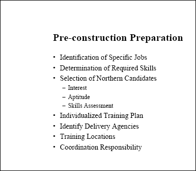 Pre-construction Preparation