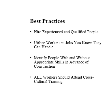 Best Practices