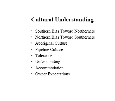 Cultural Understanding