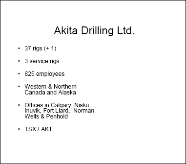 Akita Drilling Ltd.