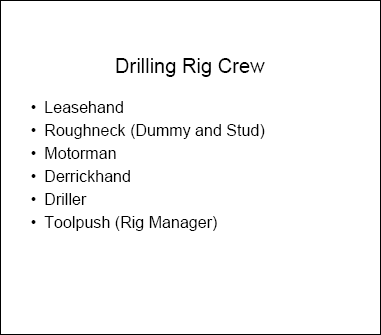 Drilling Rig Crew