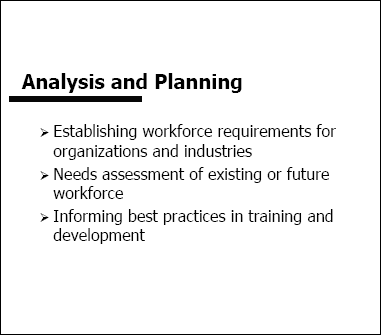 Analysis and Planning