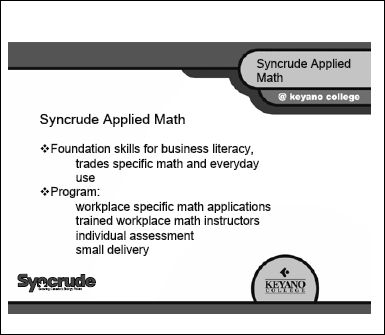 Syncrude Applied Math