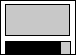 Rectangle containing a smaller gray. shaded rectangle and a short black rectangle