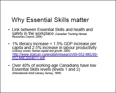 Why Essential Skills matter