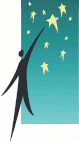 graphic of person reaching for the stars