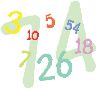 graphic of random numbers