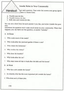 Gender Roles in Your Community