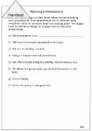 Planning a Presentation