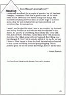 from Hanan's journal entry