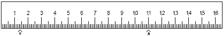 a. 11.5cm and b. 14cm