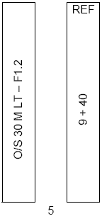 O/S 30 M L T - F 1.2 and REF 9 + 40