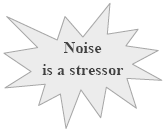 Noise is a stressor