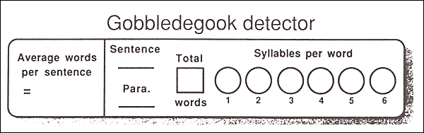 graphic - Gobbledegook detector