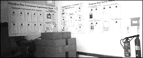 photo of room with billboard sized wall displays