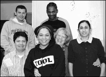 photo of five students and an instructor