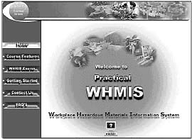 photo of WHMIS website's home page